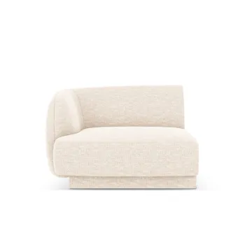 Modul canapea dreapta 1 loc, Miley, Micadoni Home, BL, 92x85x74 cm, poliester chenille, bej deschis imagine