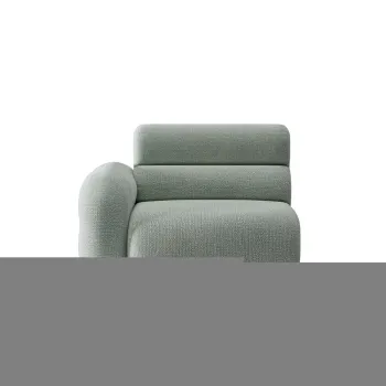Modul canapea dreapta 1 loc, Neo, Micadoni Home, 110x100x83 cm, tesatura Chenille Silencio, albastru muted imagine
