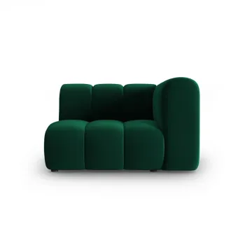 Modul canapea stanga 1 loc, Lupine, Micadoni Home, BL, 114x87x70 cm, catifea, verde bottle imagine