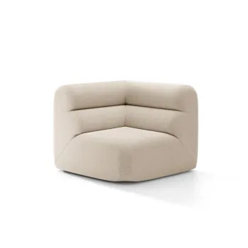 Modul coltar, Neo, Micadoni Home, 100x100x83 cm, tesatura Boucle, bej imagine