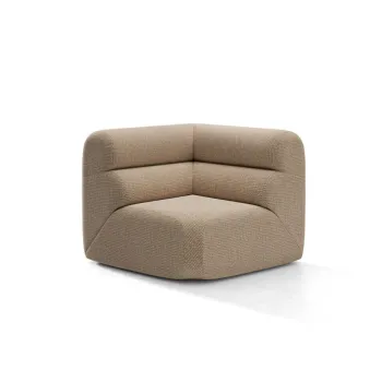 Modul coltar, Neo, Micadoni Home, 100x100x83 cm, tesatura Chenille Silencio, bej sand imagine