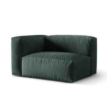 Modul dreapta pentru canapea modulara, 1 loc, Martina-120, Micadoni Home, 121x106x75 cm, catifea, petrol imagine