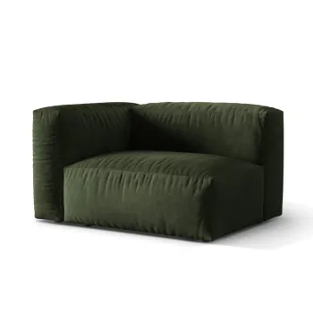 Modul dreapta pentru canapea modulara, 1 loc, Martina-120, Micadoni Home, 121x106x75 cm, catifea, verde imagine
