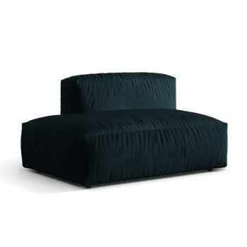 Modul dreapta pentru canapea modulara, 1 loc, Martina-120, Micadoni Home, 133x106x75 cm, catifea, petrol inchis imagine