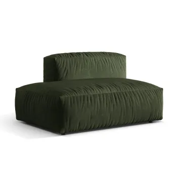 Modul dreapta pentru canapea modulara, 1 loc, Martina-120, Micadoni Home, 133x106x75 cm, catifea, verde imagine
