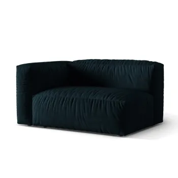 Modul dreapta pentru canapea modulara, 1 loc, Martina-120, Micadoni Home, 160x106x75 cm, catifea, petrol inchis imagine