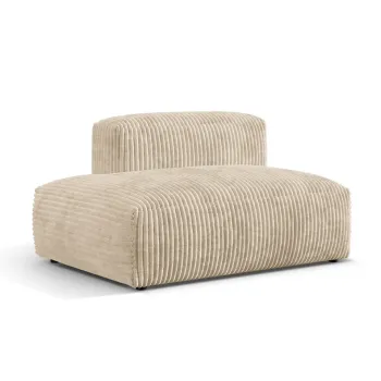 Modul dreapta pentru canapea modulara, 1 loc, Martina-212, Micadoni Home, 133x106x75 cm, velur, bej deschis imagine