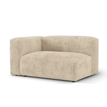 Modul dreapta pentru canapea modulara, 1 loc, Martina-212, Micadoni Home, 160x106x75 cm, velur, bej deschis imagine