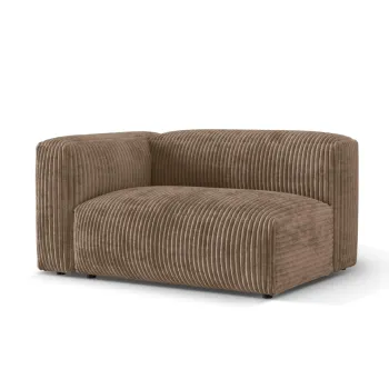 Modul dreapta pentru canapea modulara, 1 loc, Martina-212, Micadoni Home, 160x106x75 cm, velur, maro ghinda imagine