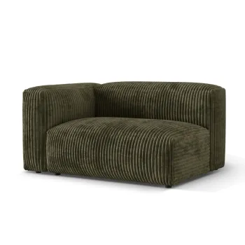 Modul dreapta pentru canapea modulara, 1 loc, Martina-212, Micadoni Home, 160x106x75 cm, velur, verde muschi imagine