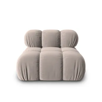 Modul pentru canapea, 1 loc, Bellis-51, Micadoni Home, 94x94x70 cm, catifea, cappuccino imagine