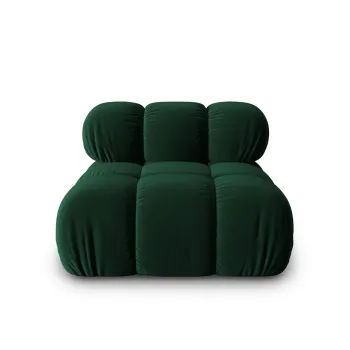 Modul pentru canapea, 1 loc, Bellis-51, Micadoni Home, 94x94x70 cm, catifea, verde bottle imagine