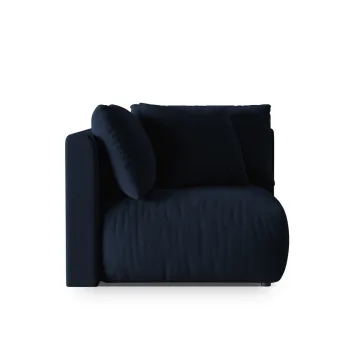 Modul pentru canapea, 1 loc, Chris-184, Micadoni Home, 100x100x80 cm, catifea, albastru regal imagine