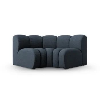 Modul pentru canapea, 1 loc, Lupine-140, Micadoni Home, 185x95x70 cm, tesatura chenille din poliester, albastru regal imagine