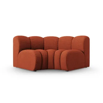 Modul pentru canapea, 1 loc, Lupine-140, Micadoni Home, 185x95x70 cm, tesatura chenille din poliester, teracota imagine