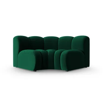 Modul pentru canapea, 1 loc, Lupine-44, Micadoni Home, 185x95x70 cm, catifea, verde bottle imagine