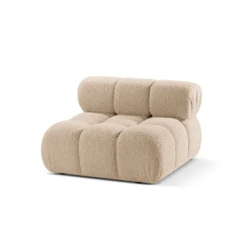 Modul pentru canapea modulara, 1 loc, Bellis-213, Micadoni Home, 94x94x70 cm, tesatura boucle, bej sand imagine
