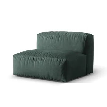 Modul pentru canapea modulara, 1 loc, Martina-120, Micadoni Home, 92x106x75 cm, catifea, petrol imagine