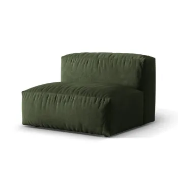 Modul pentru canapea modulara, 1 loc, Martina-120, Micadoni Home, 92x106x75 cm, catifea, verde imagine