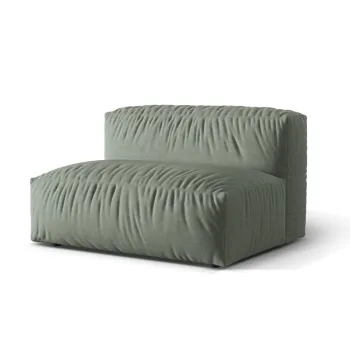 Modul pentru canapea modulara, 1 loc, Martina-169, Micadoni Home, 132x106x75 cm, tesatura structurata catifelata, verde muschi imagine