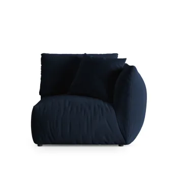 Modul stanga pentru canapea, 1 loc, Chris-184, Micadoni Home, 110x100x80 cm, catifea, albastru regal imagine