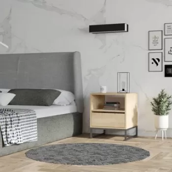 Noptiera, Asse Home, Lindau, 51x61x51 cm, Safir imagine