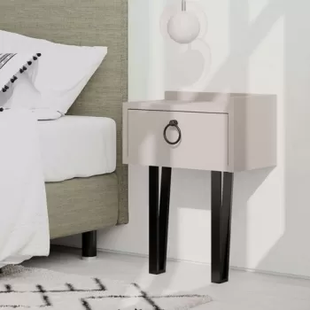 Noptiera, Decortie, Sponge, 40x51x24 cm, Mocha usoara imagine