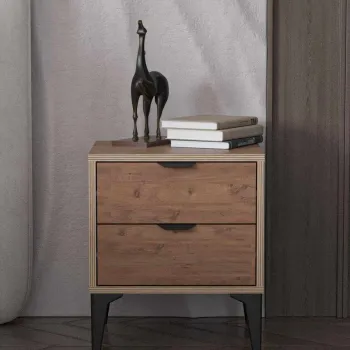 Noptiera, Hanah Home, Arden, 45x52x40 cm, Pinul Atlasului imagine