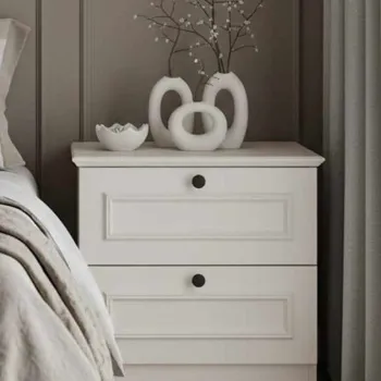 Noptiera, Hanah Home, Mira, 52x51x43 cm, Alb imagine