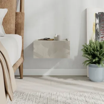 Noptiera, Hanah Home, Onda, 38.4x18.5x31 cm, Gresie / Travertin imagine