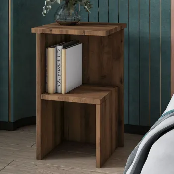 Noptiera, Hanah Home, Roisin, 29.6x50x29.6 cm, PAL, Nuc antic imagine