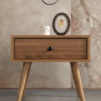 Noptiera, Hanah Home, Vita 5105, 55x49x55 cm, PAL, Maro imagine