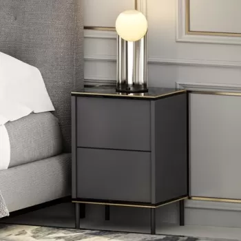 Noptiera, Inarch, Imaj, pal melaminat, 40 x 60 x 35 cm, pal melaminat, antracit imagine