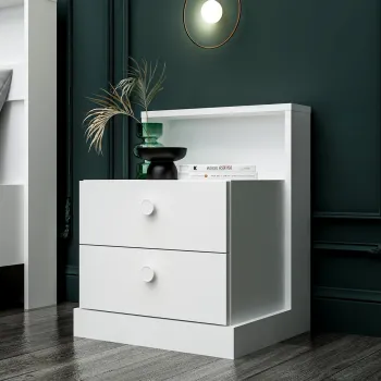 Noptiera, Inarch, Life, 49x62x42 cm, PAL, Alb imagine