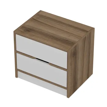 Noptiera, Minerva, Elina, 54x40x47 cm, PAL, Nuc/Alb imagine