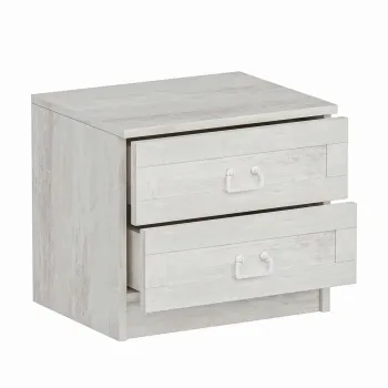 Noptiera, Minerva, Kale, 54x40x47 cm, PAL, Alb imagine