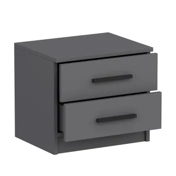 Noptiera, Minerva, Kale, 54x40x47 cm, PAL, Antracit imagine