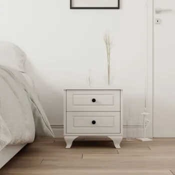 Noptiera, Rabi, Rb-058, 45x45x40 cm, Alb mat imagine