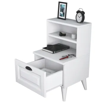 Noptiera, Rani, BD105, 45x74.4x40 cm, PAL, Alb imagine