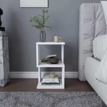 Noptiera, Retricy, Carter, 29.6x29.6x49.4 cm, PAL, Alb imagine