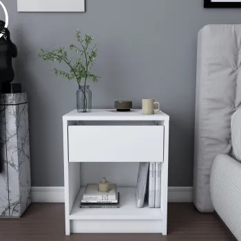 Noptiera, Retricy, Sheridan, 44.6x35.9x52.8 cm, PAL, Alb imagine