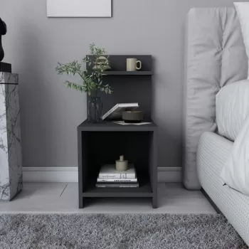 Noptiera, Retricy, Ullman, 35.6x37.4x72 cm, PAL, Antracit imagine