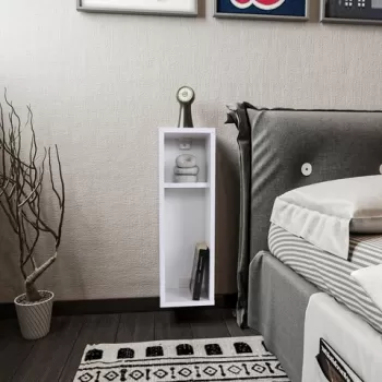 Noptiera Turra, Kalune Design, 20x15x65 cm, alb imagine