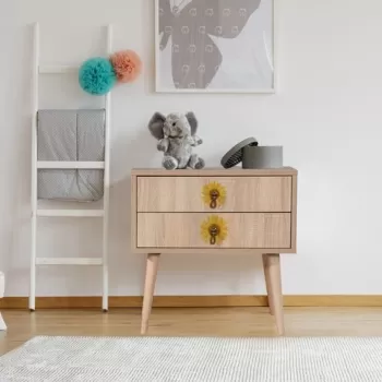 Noptiera, Vella, City - Seed, 60 x 61 x 40 cm, pal melaminat, multicolor imagine