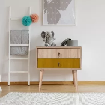 Noptiera, Vella, City - Sun, 60 x 61 x 40 cm, pal melaminat, multicolor imagine