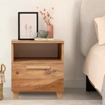 Noptiera, Vella, Leva Alfa Desert, 45 x 52 x 40 cm, pal melaminat, multicolor imagine