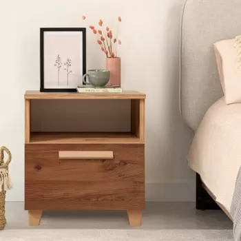 Noptiera, Vella, Leva Alfa Form, 45 x 52 x 40 cm, pal melaminat, multicolor imagine