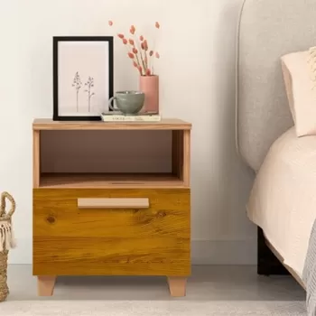 Noptiera, Vella, Leva Alfa Sun, 45 x 52 x 40 cm, pal melaminat, multicolor imagine