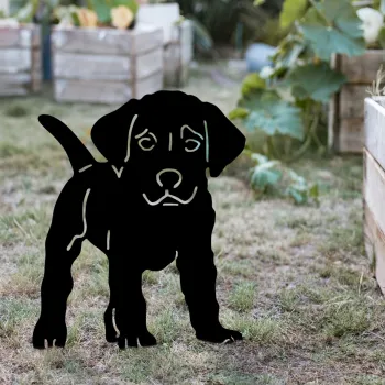 Obiect decorativ de gradina, Amicable 01, 40x33 cm, Negru imagine