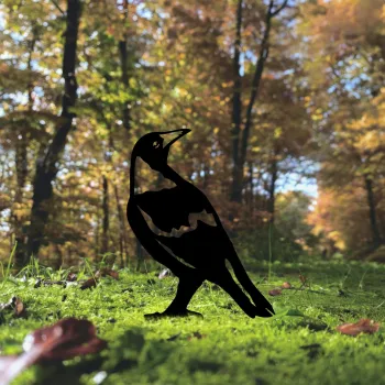 Obiect decorativ de gradina, Bird 01, 50x27 cm, Negru imagine